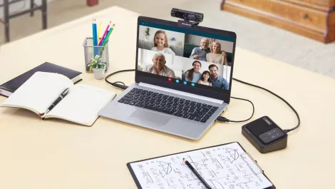 Supercharge your conference calls with AVerMedia's PW315 webcam & AS311 speakerphone