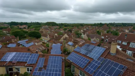Solar panel installations in England drop by 25% in early 2024